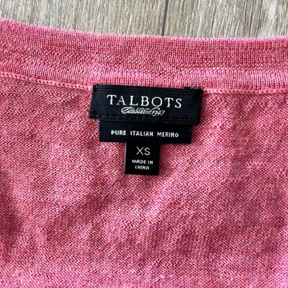 Womens Tablots Pink 100% Merino Wool Cardigan - XS - Picture 6 of 6